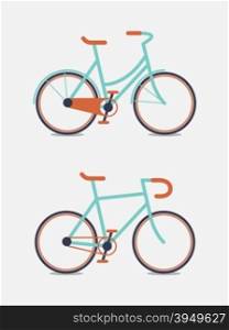 Bicycle. Retro Illustration Bicycle