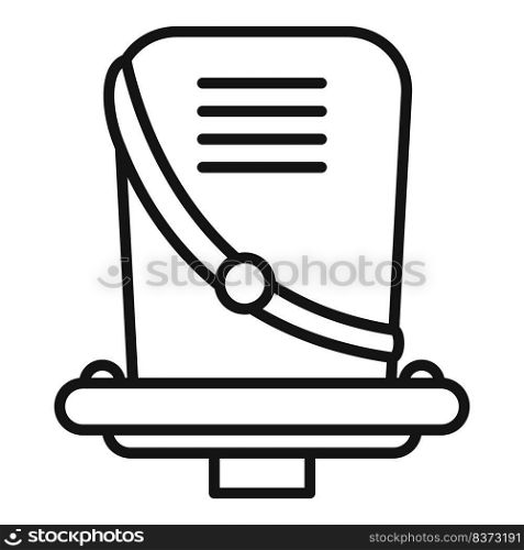 Bicycle seat icon outline vector. Child bike. Family kid. Bicycle seat icon outline vector. Child bike