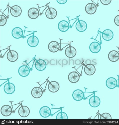 Bicycle Silhouette Seamless Pattern Background. Vector Illustrator. EPS10. Bicycle Silhouette Seamless Pattern Background. Vector Illustrat