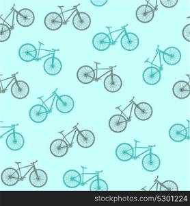 Bicycle Silhouette Seamless Pattern Background. Vector Illustrator. EPS10. Bicycle Silhouette Seamless Pattern Background. Vector Illustrat