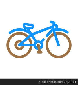 bicycle transport color icon vector. bicycle transport sign. isolated symbol illustration. bicycle transport color icon vector illustration