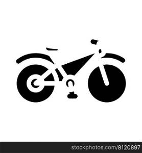 bicycle transport glyph icon vector. bicycle transport sign. isolated contour symbol black illustration. bicycle transport glyph icon vector illustration