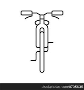 bicycle transport vehicle line icon vector. bicycle transport vehicle sign. isolated contour symbol black illustration. bicycle transport vehicle line icon vector illustration