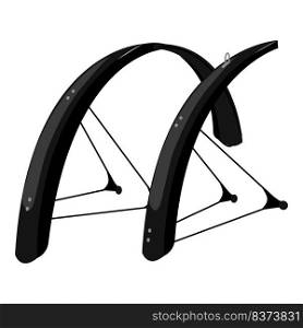 Bicycle wheel protection icon cartoon vector. Bike equipment. Race accessories. Bicycle wheel protection icon cartoon vector. Bike equipment