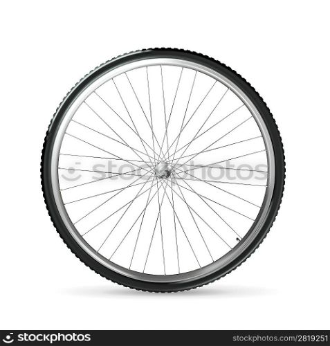 Bicycle wheel, vector