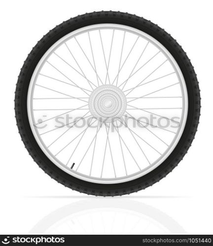 bicycle wheel vector illustration isolated on white background