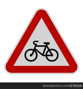 Bicyclist icon. Flat illustration of bicyclist vector icon for web.. Bicyclist icon, flat style.