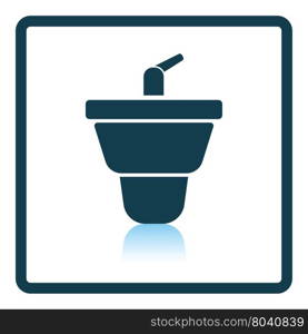 Bidet icon. Shadow reflection design. Vector illustration.