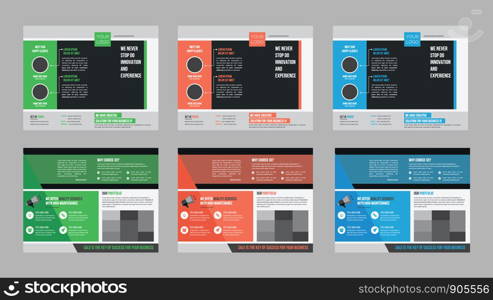 Bifold Brochure Design Template for any type of corporate use