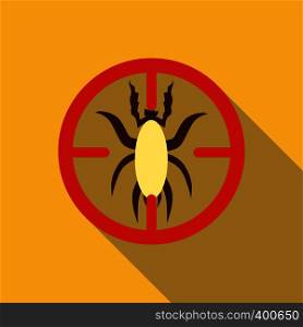 Big beetle icon. Flat illustration of big beetle vector icon for web. Big beetle icon, flat style