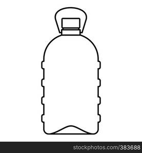 Big bottle icon. Outline illustration of big bottle vector icon for web. Big bottle icon, outline style