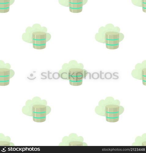Big cloud database pattern seamless background texture repeat wallpaper geometric vector. Big cloud database pattern seamless vector