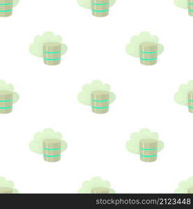 Big cloud database pattern seamless background texture repeat wallpaper geometric vector. Big cloud database pattern seamless vector