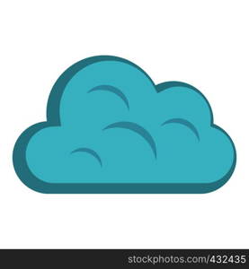 Big cloud icon flat isolated on white background vector illustration. Big cloud icon isolated