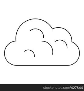 Big cloud icon. Outline illustration of big cloud vector icon for web. Big cloud icon, outline style