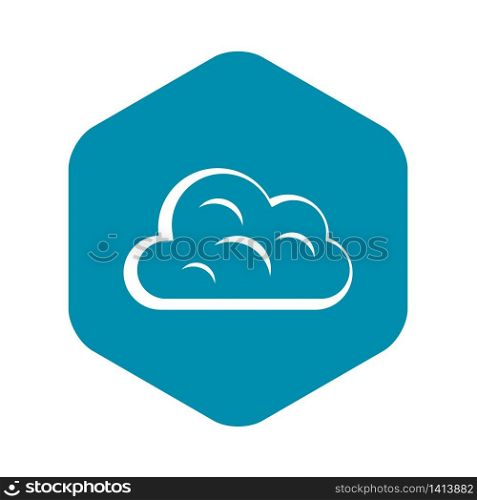 Big cloud icon. Simple illustration of big cloud vector icon for web. Big cloud icon, simple style