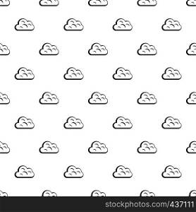 Big cloud pattern seamless in simple style vector illustration. Big cloud pattern vector