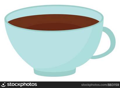 Big coffee cup, illustration, vector on white background.