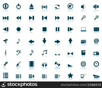 Big collection of different icons for using in web design