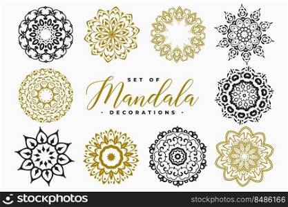 big collection of mandala patterns decoration
