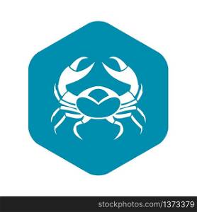 Big crab icon. Simple illustration of big crab vector icon for web. Big crab icon, simple style