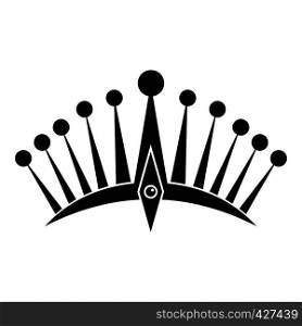 Big crown icon. Simple illustration of big crown vector icon for web. Big crown icon, simple style