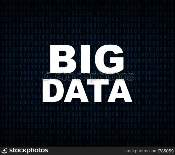 Big data analysis of Information. Science and technology background. Vector illustration.. Big data analysis of Information. Science and technology background. Vector stock illustration.