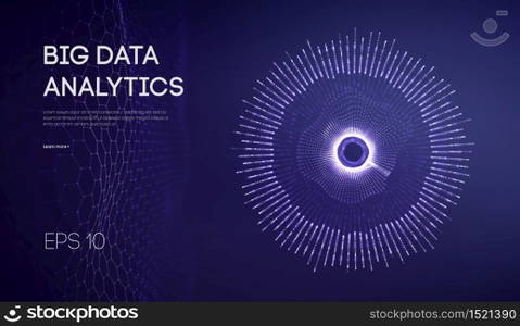 Big data visualization. Background 3d .Big data connection background. Cyber technology Ai tech wire network futuristic wireframe data visualisation.. Big data visualization. Background 3d .Big data connection background. Cyber technology Ai tech wire network futuristic wireframe data visualisation. Vector illustration . Artificial intelligence .