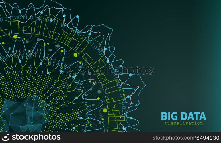 Big Data Visualization. Futuristic Infographic. Information Abstract Design. Big Data Visualization. Futuristic Infographic. Information Abstract Design - Illustration Vector