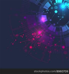 Big data visualization graphic abstract vector image