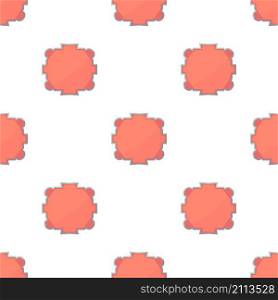 Big emblem pattern seamless background texture repeat wallpaper geometric vector. Big emblem pattern seamless vector