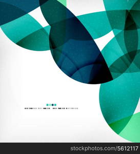 Big geometric shapes corporate business template. Flowing colorful round shapes, textured abstract background