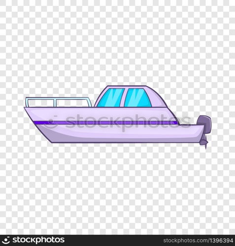 Big motor boat icon. Cartoon illustration of big motor boat vector icon for web. Big motor boat icon, cartoon style