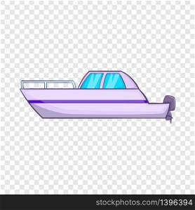 Big motor boat icon. Cartoon illustration of big motor boat vector icon for web. Big motor boat icon, cartoon style
