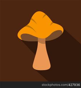 Big mushroom icon. Flat illustration of big mushroom vector icon for web. Big mushroom icon, flat style