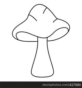 Big mushroom icon. Outline illustration of big mushroom vector icon for web. Big mushroom icon, outline style