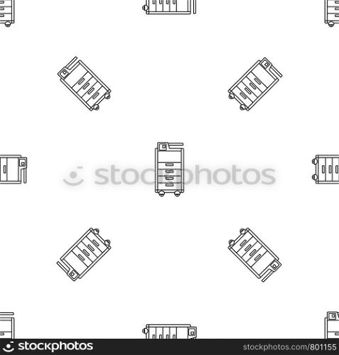 Big office printer pattern seamless vector repeat geometric for any web design. Big office printer pattern seamless vector