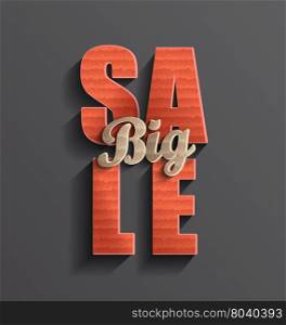 Big sale banner and poster. Sale and discounts. Vector illustration. Big sale banner.