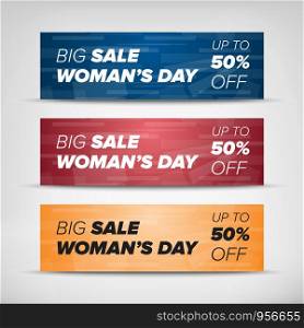 Big sale banner. Sale and discounts. Vector illustration. Big sale horizontal banners