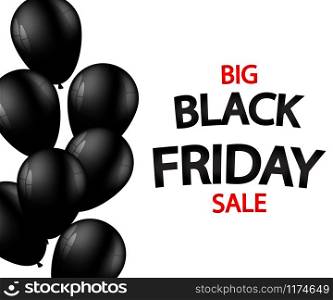Big sale black friday. Text for advertising and design in ribbons. Big sale black friday. Text for advertising and design