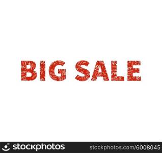Big sale offer text on white background. Text with percents. Sale text. Percent with numbers. Red text big sale. Discount text. Sale labels background, end-of-season sale, discount tags percent text