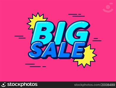 Big sale special offer banner template.