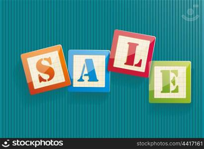 Big sale text with copy space, vector