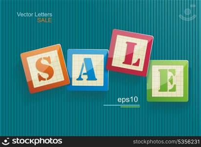Big sale text with copy space, vector