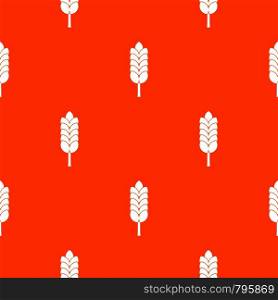 Big spica pattern repeat seamless in orange color for any design. Vector geometric illustration. Big spica pattern seamless