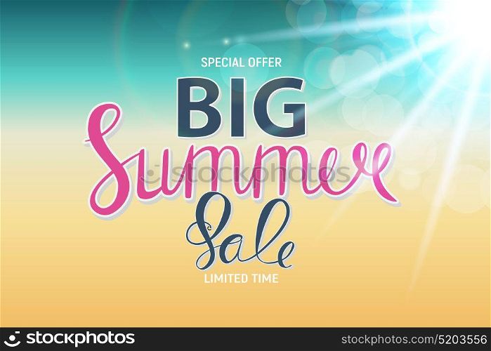 Big Summer Sale Abstract Background Vector Illustration EPS10. Big Summer Sale Abstract Background Vector Illustration