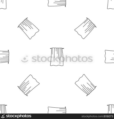 Big towel icon. Outline illustration of big towel vector icon for web design isolated on white background. Big towel icon, outline style