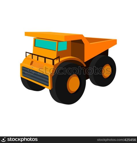 Big truck cartoon icon isolated on a white background. Big truck cartoon icon