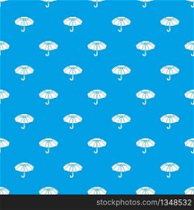 Big umbrella pattern vector seamless blue repeat for any use. Big umbrella pattern vector seamless blue