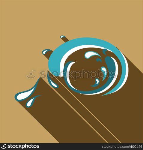 Big wave icon. Flat illustration of big wave vector icon for web. Big wave icon, flat style